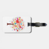 Boom met hartvormig blad Bagagelabels (Achterkant horizontaal)