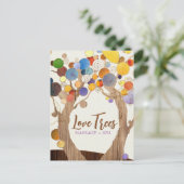 Boom met rustieke houtnerf Zakelijk Briefkaart (Staand voorkant)