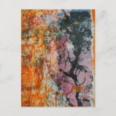 Boom Mixed Media Collage Briefkaart (Voorkant)