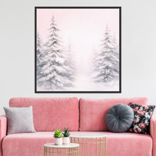 Boom Muurkunst – Romantische Bloemige Huisdecorati Canvas Afdruk