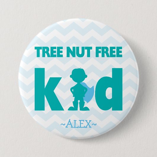 Boom Nut Free Superheld Boy Button (Voorkant)