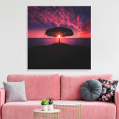 boom op de verf van de Zon, foto, Canvas (Insitu (Woonkamer))