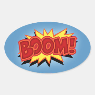 Boom! Ovale Sticker