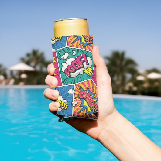 Boom Pop Art Comic Can Koeler (Insitu Zwembad)