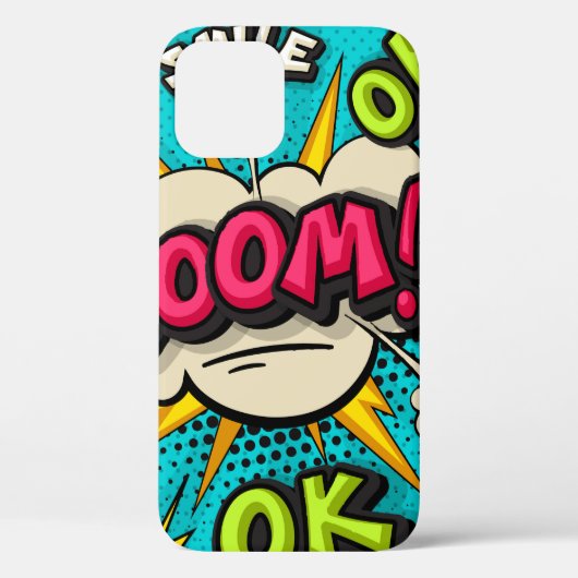 Boom pop-kunstwolkenbubbel. Lachen, wow, pow, cool Case-Mate iPhone Case (Achterkant)