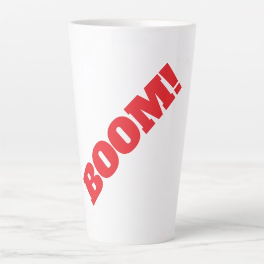 BOOM Professional elegant modern minimalist plain Latte Mok (Voorkant)