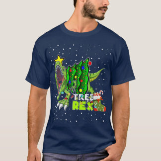 Boom Re Dinosaur Pajamas kerstlampjes voor mannen T-shirt