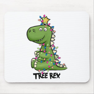 Boom Rex Dinosaur Kerst Costuum Xmas Boom Licht Muismat