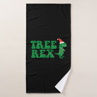 Boom Rex Dinosaur Kerstmis Badhanddoek