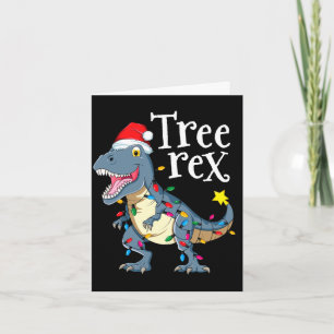 Boom rex dinosaurus kerst  kaart