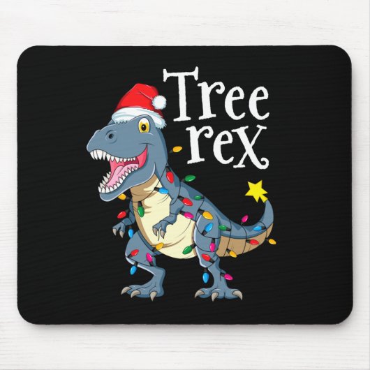 Boom rex dinosaurus kerst muismat (Voorkant)