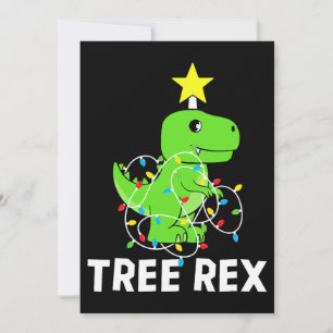 Boom Rex-kerstmis Dinosaur-boom Funny T Rex Dinos Kaart
