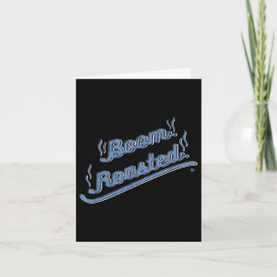 Boom Roasted Funny Graphic BBQ Turkije Thanksgivin Kaart