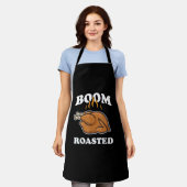 Boom Roasted Happy Thanksgiving Funny Turkey Gift Schort (Gedragen)