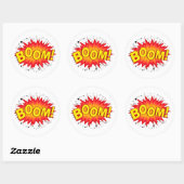 Boom! Ronde Sticker (Vel)
