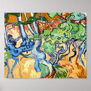 Boom Roots (1890) Vincent Van Gogh botanical Art Poster
