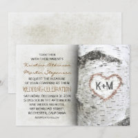 Boom Rustic Wedding Invitations