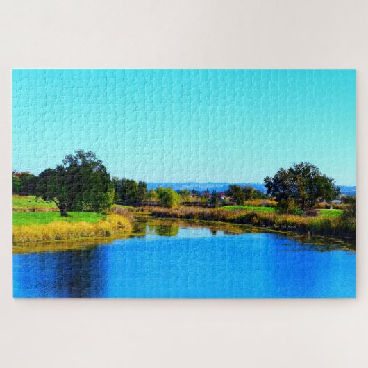 "Boom schaduwen in Lincoln #2" Legpuzzel (Horizontaal)