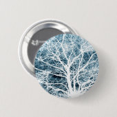 Boom silhouet ronde button 5,7 cm (Voorkant /achterkant)