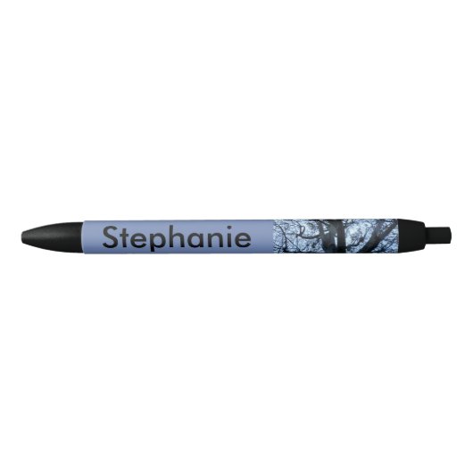 Boom Silhouette Foto Aangepaste pen (Voorkant)