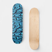 Boom Silhouette met vogels Skateboard (Voorkant)