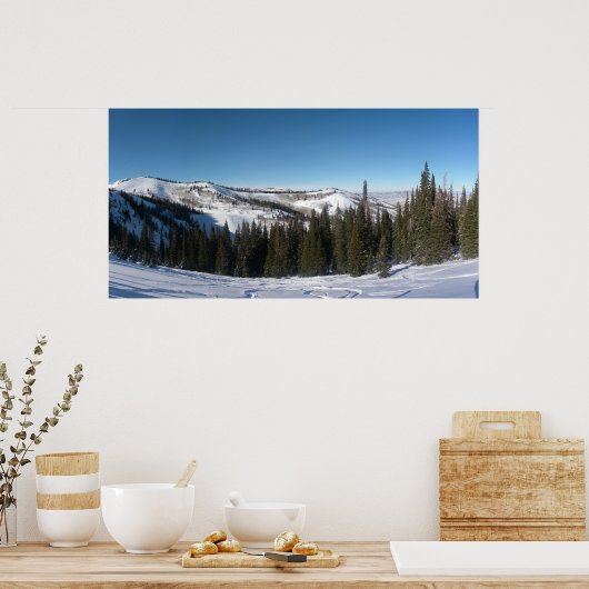 Boom Skiing Poster (Keuken)