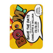 BOOM sparen de Datum van het Boek Comic Modern Magneet (Verticaal)