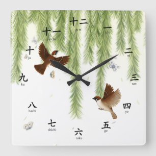 Boom Sparrows Kanji Numbers Romaji Pronunciaton Sq Vierkante Klok