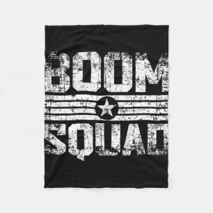 Boom Squad 4 juli en oudejaarsavond vuurwerk Fleece Deken