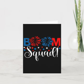 Boom Squad 4 juli T-shirt Vuurwerk Kaart