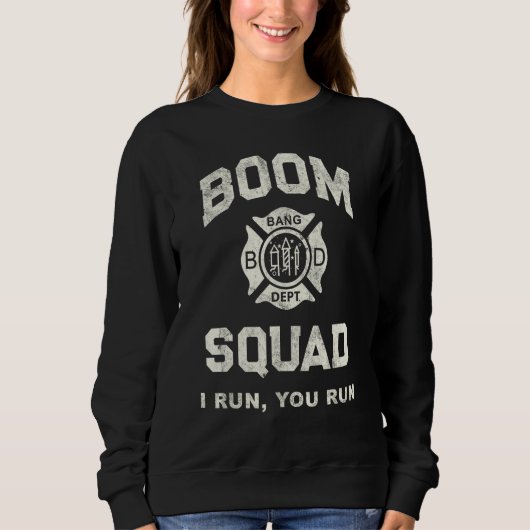 BOOM SQUAD Fireworks Director Firefighter Red Pyro Trui (Voorkant)