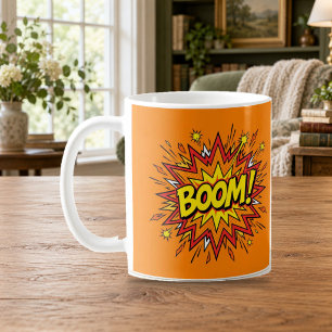 BOOM Stripboek Pop Art Oranje Mok