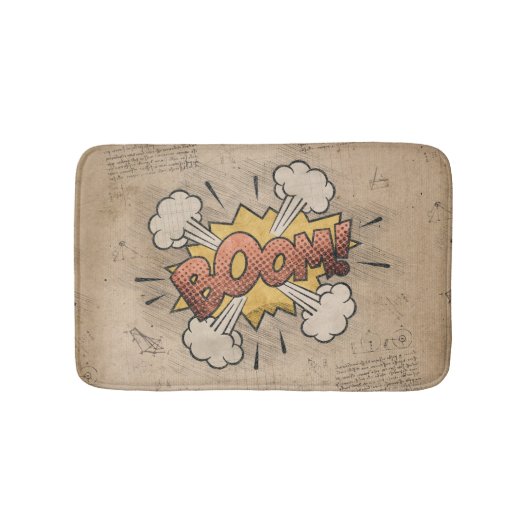 BOOM!  stripboek Steampunk Pop Badmat (Voorkant)