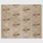 BOOM!  stripboek Steampunk Pop Cadeaupapier (Vlak)