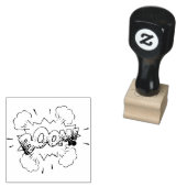 BOOM!  stripboek Steampunk Pop Rubberstempel (Gestempeld)