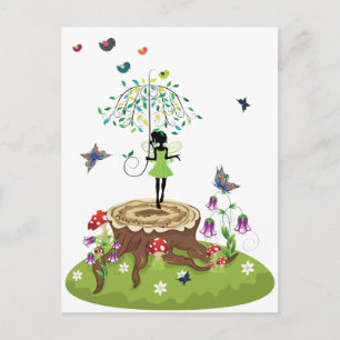 Boom Stump en Fairy 2 Briefkaart