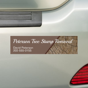 Boom Stump Grining Removal Felling Business Bumpersticker