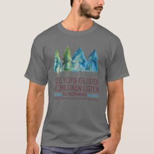 Boom Topjes luisteren en kinderen luisteren T-shirt