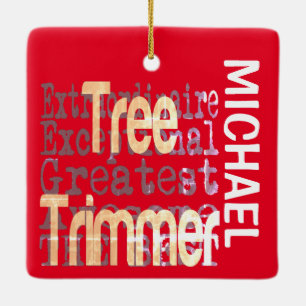 Boom Trimmer Extraordinaire CUSTOM Keramisch Ornament