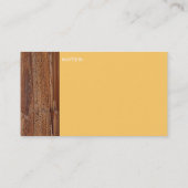 Boom Trunk Afbeelding Card Visitekaartje (Achterkant)