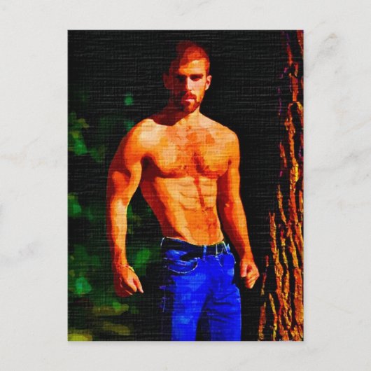 Boom Trunk Hunk Briefkaart (Voorkant)