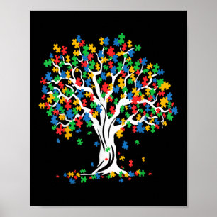 Boom van de Autisme Bewustmafbeelding Maand Funny Poster