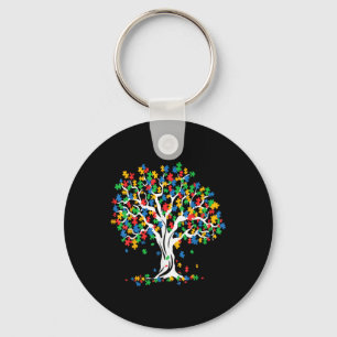 Boom van de Autisme Bewustmafbeelding Maand Funny  Sleutelhanger