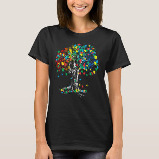 Boom van de Autisme van het Leven Awareness Puzzle T-shirt