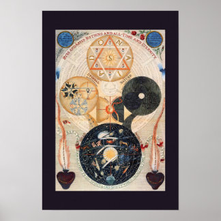 "Boom van de Cosmos" Jacob Böhme Poster