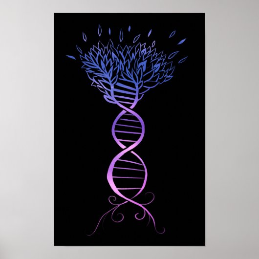 Boom van de DNA-strengen van het leven Poster (Voorkant)