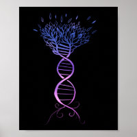 Boom van de DNA-strengen van het leven