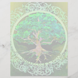 Boom van de gezondheid en voorspoed van het leven flyer