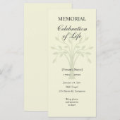 Boom van de herdenkingsdag van het leven (Voorkant / Achterkant)