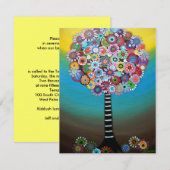 BOOM VAN de knuppel mitzvah Uitnodigingen van het (Voorkant / Achterkant)